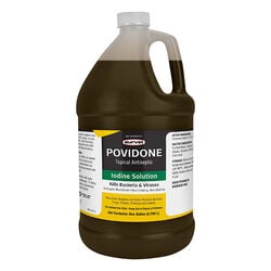 Durvet Povidone Topical Antiseptic - 1.0% Iodine Solution - 1 Gallon
