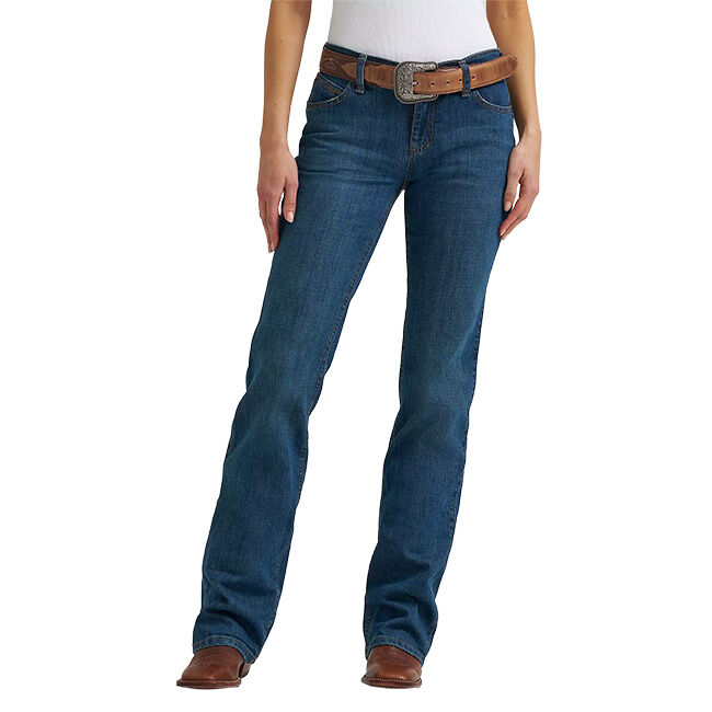 Wrangler Women's Ultimate Riding Jean Q-Baby Mid-Rise Bootcut - Tuff Buck image number null