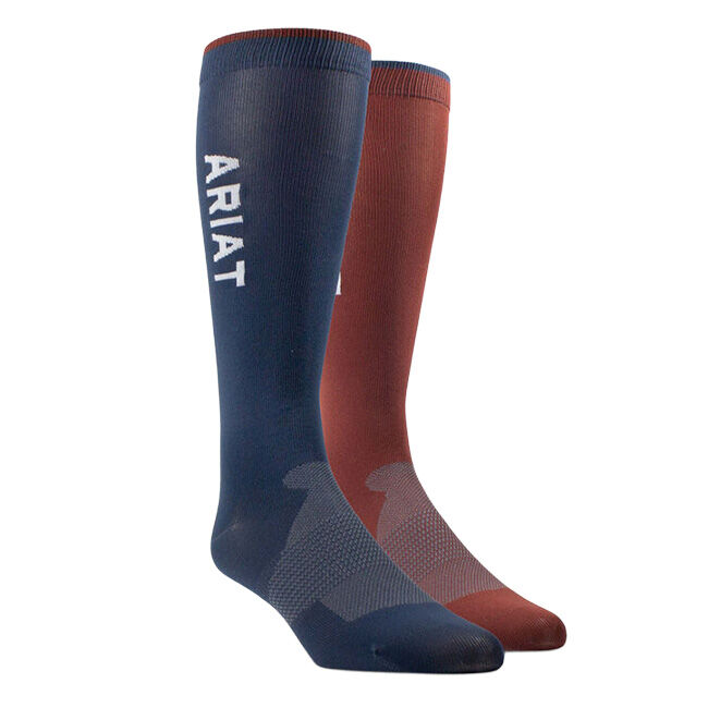 Ariat AriatTEK Essential Performance Sock - 2 Pairs - Multi Blue image number null