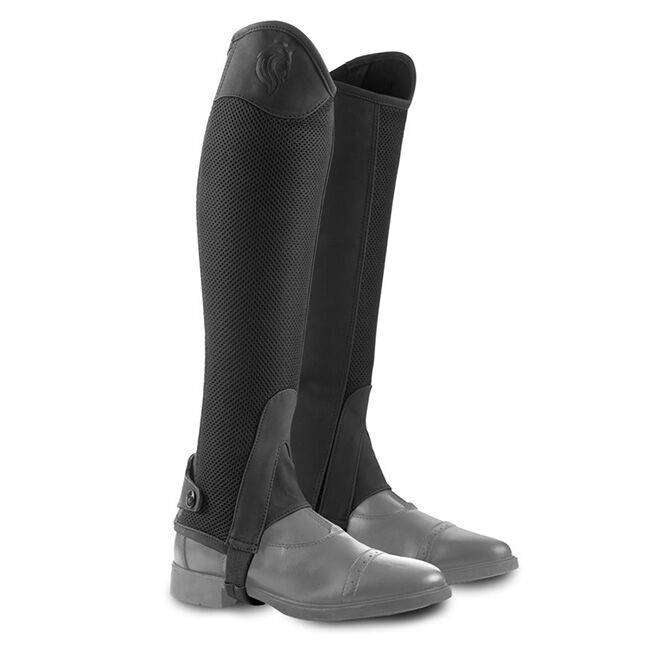 Equinavia Kids' Frida NordicAir Half Chaps - Black - Closeout image number null