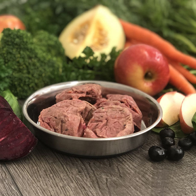 OC Raw Frozen Raw Dog Food Mini Patties - Turkey & Produce Recipe image number null