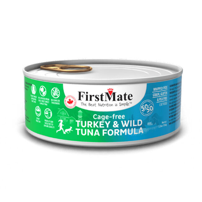 FirstMate Cat Food - Cage-Free Turkey & Wild Tuna Formula - 5.5 oz image number null