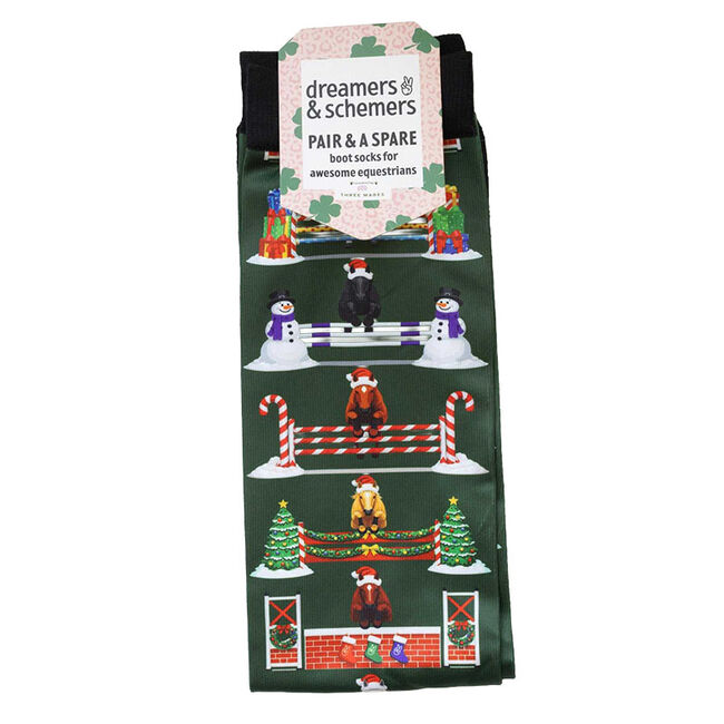 Dreamers & Schemers Kids' Boot Socks - Pair and a Spare - Jump for Joy image number null