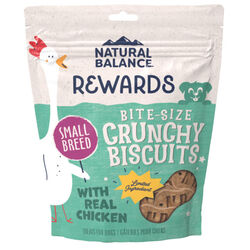 Natural Balance Rewards Crunchy Biscuits with Real Chicken for Small Breeds - Chicken Recipe