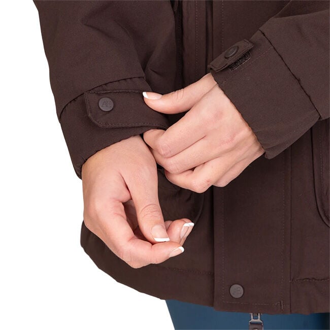Shires Aubrion Women's Equestrian Winter Coat - Espresso image number null