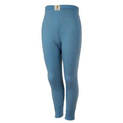 Janus Kids' 100% Merino Wool DesignWool Leggings - Blue Ash