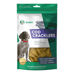 Dr. Marty Cod Cracklers Dog Treats - 100% Air-Dried Wild-Caught Cod Treats - 4 oz
