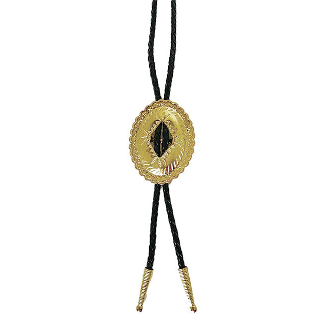 Western Express Concho Bolo Tie - Gold image number null