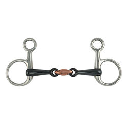 Shires Sweet Iron Hanging Cheek Snaffle Bit with Lozenge