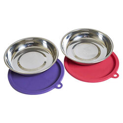Messy Mutts Cat Bowls & Covers - 2-Pack