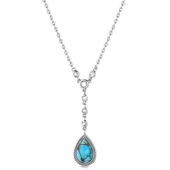 Montana Silversmiths Delicate Cascade Turquoise Necklace image number null