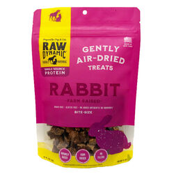 Raw Dynamic Gently Air-Dried Treats for Cats & Dogs - Rabbit Formula - 3.6 oz