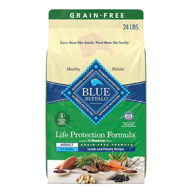 Blue Buffalo Life Protection Formula Dog Food - Grain-Free Lamb & Potato Recipe image number null