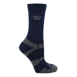 Woof Wear Short Bamboo Riding Socks - 2 Pairs - Navy/Gray