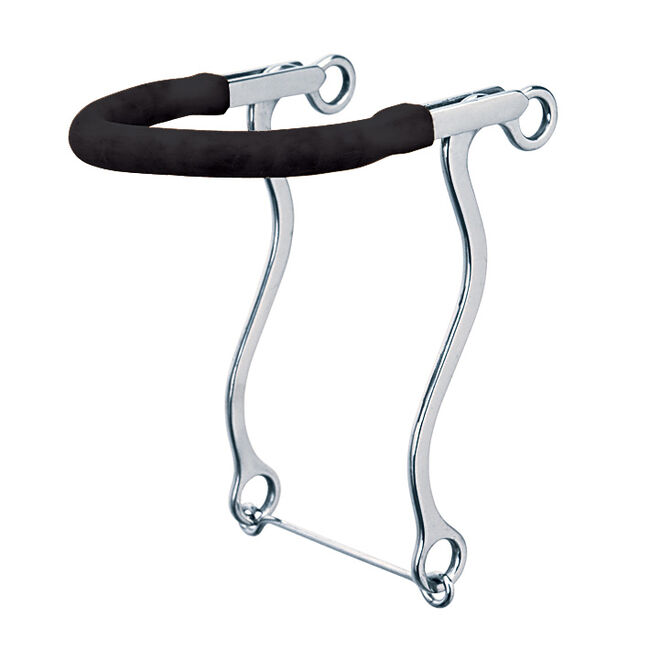 Weaver Equine Hackamore with Gum Rubber Covered Bike Chain Noseband image number null