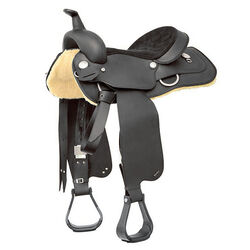 Demo Condition - Wintec Semi-Quarter Horse Synthetic Saddle - Black - 16"