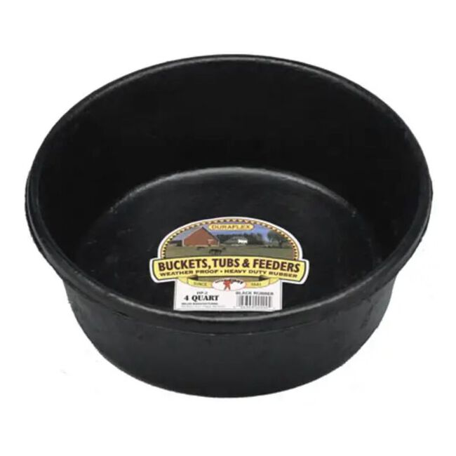 Little Giant DuraFlex Rubber Feeder Pan - 4-Quart Capacity image number null