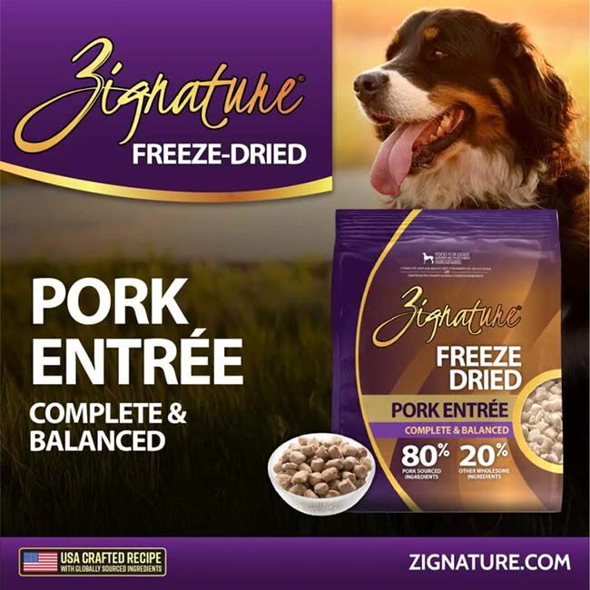Zignature Freeze-Dried Dog Food - Pork Entree image number null