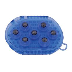 Partrade Gel Groomer Massage Mitt with Magnetic Rollers