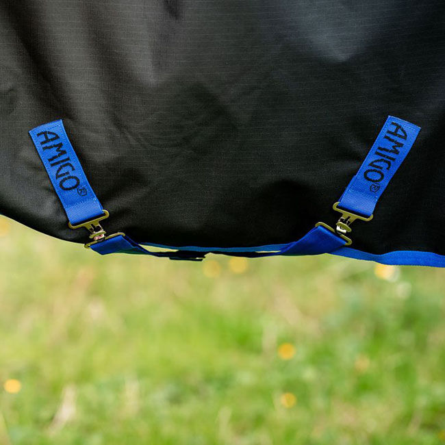 Horseware Amigo Ripstop 900D Plus Turnout (0g Light) - Black/Classic Blue image number null