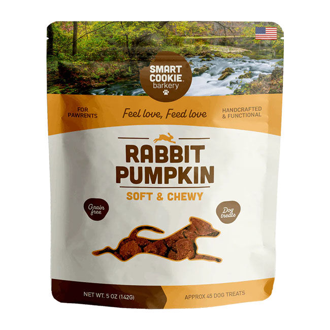 Smart Cookie Bakery Soft & Chewy Dog Treats - Rabbit & Pumpkin - 5 oz image number null
