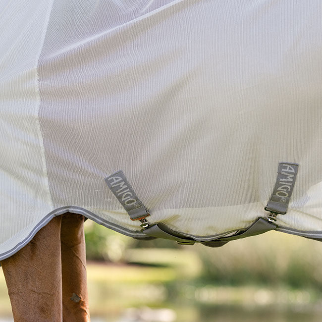 Horseware Amigo Bug Rug Fly Sheet - Silver/Titanium Grey/Silver image number null
