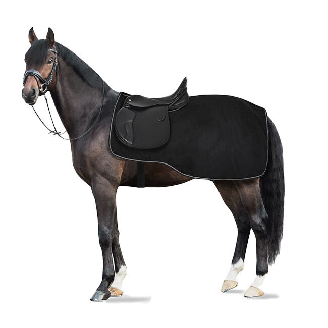 Horze Kiel Fleece Riding Rug - Black image number null
