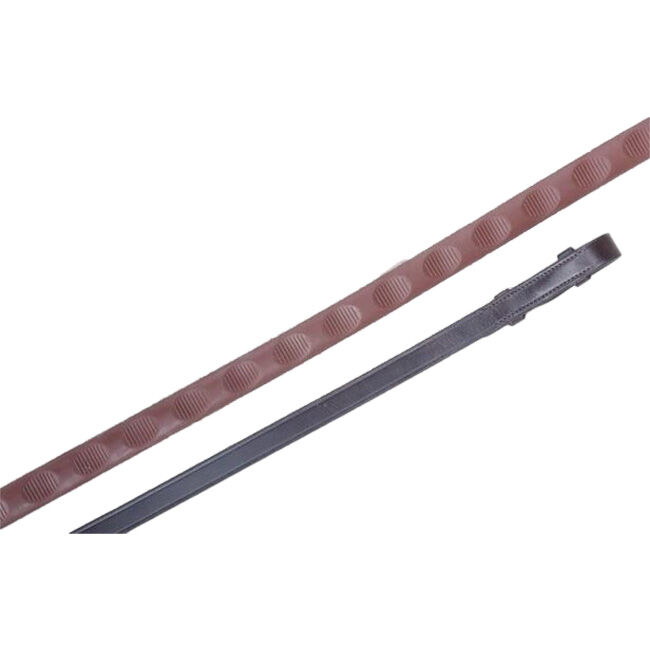 KL Select Red Barn 5/8" Thumb Grip Reins image number null
