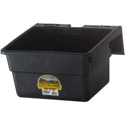 Little Giant Outdoor Heavy-Duty Rubber Hook-Over Fence Feeder - 18-Quart Capacity
