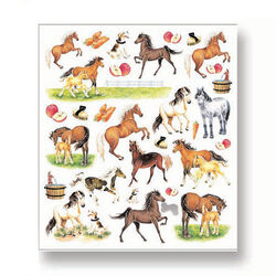 Kelley and Company Sticker Sheet - Horses & Apples