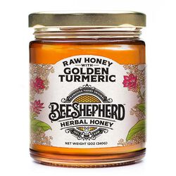 Bee Shepherd by Frangiosa Farms Raw Honey with Golden Turmeric - 12 oz