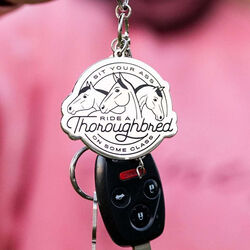 Dapplebay Keychain - Ride a Thoroughbred
