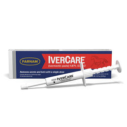 Farnam IverCare Ivermectin 1.87% Paste Dewormer - Apple Flavor - 0.21 oz