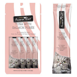 Fussie Cat Puree Tuna with Salmon - 4 Count