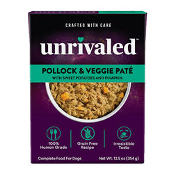 Unrivaled Stew for Dogs - Pollock & Veggie Stew with Sweet Potatoes & Pumpkin - 12.5 oz