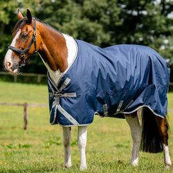 Horseware Amigo 1200D Turnout (0g) - Navy/Titanium Grey/Silver