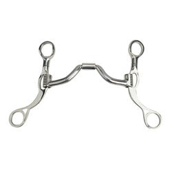 Myler Short Shank Bit with Sweet Iron Ported Barrel MB 33 Mouthpiece