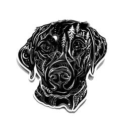 Wild Slice Designs Sticker - Black Lab