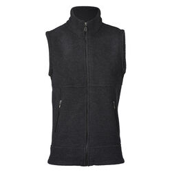 Engel Men's 100% Wool Vest - Black Melange