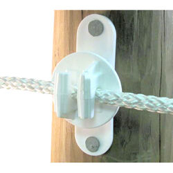 Dare Wood Post or Vinyl Post Insulator - Equine White - 25-Pack