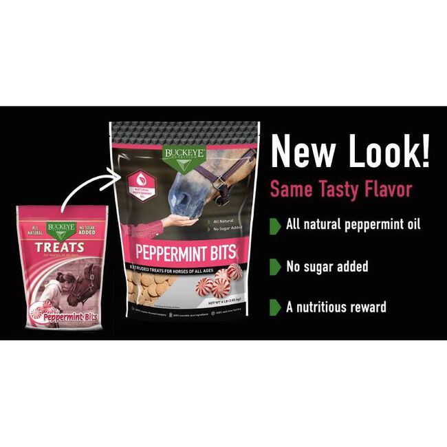 BUCKEYE&trade; Nutrition All-Natural No Sugar Added Peppermint Bits Horse Treats image number null