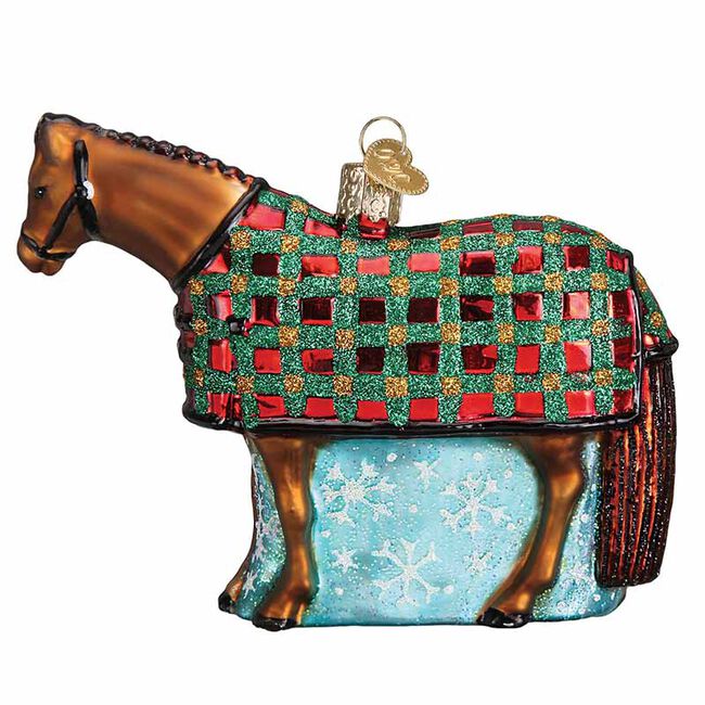 Old World Christmas Snowflake Horse Ornament image number null