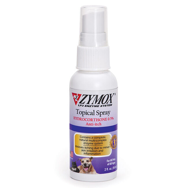 Zymox Topical Spray for Hot Spots & Skin Infections HC 0.5%  image number null