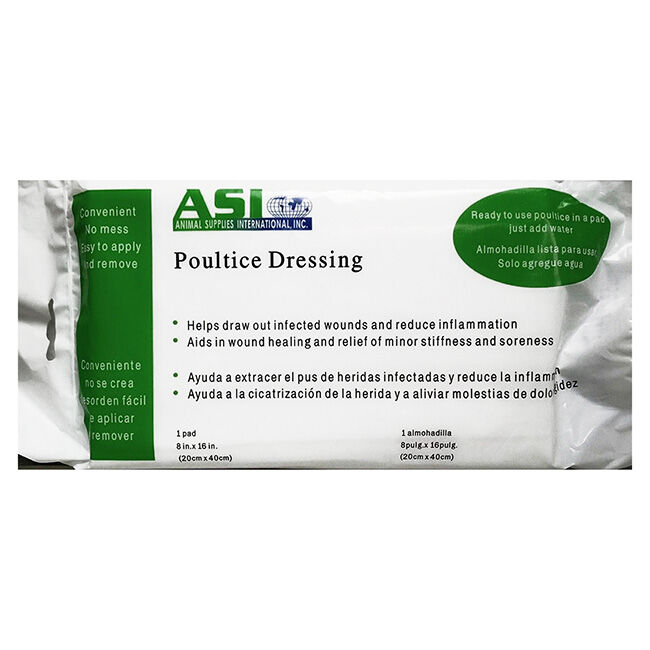 Animal Supplies International Poultice Dressing - 8" x 16" Pad image number null