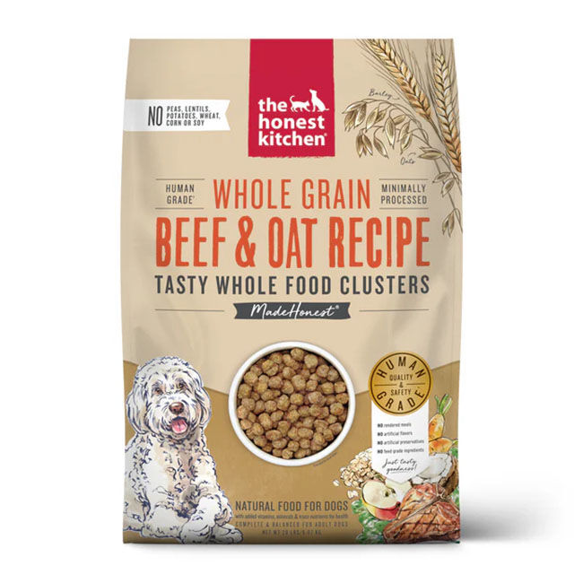 The Honest Kitchen Whole Grain Clusters Dog Food - Beef & Oat Recipe image number null