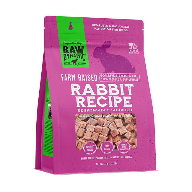Raw Dynamic Frozen Raw Dog Food - Rabbit Formula image number null