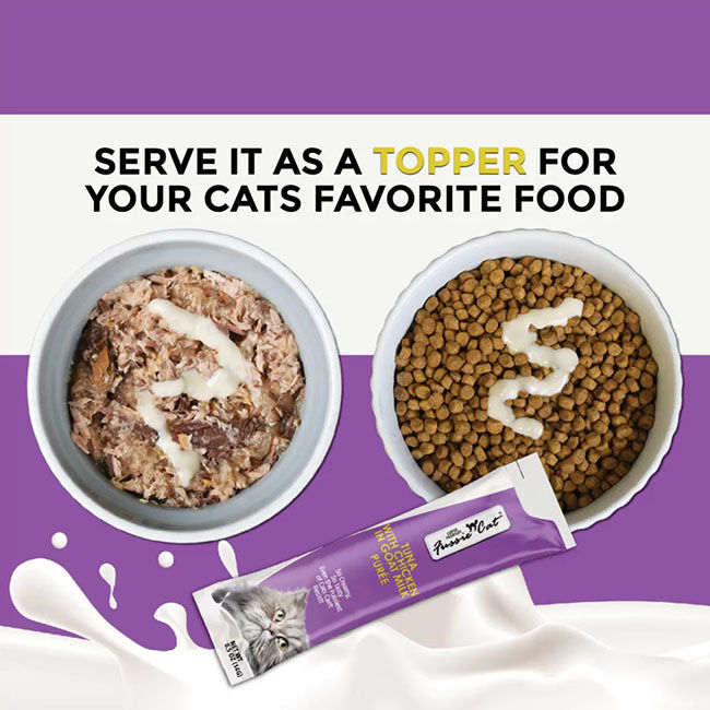 Fussie Cat Puree Tuna with Chicken in Goat Milk - 4-Pack image number null