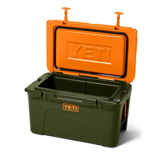 YETI Tundra 45 Hard Cooler - Olive/King Crab Orange image number null