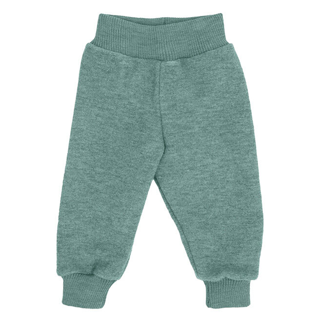 Engel Baby 100% Boiled Wool Pants - Jade Melange image number null