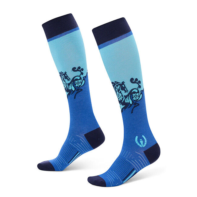 Kerrits Women's Frolic Horse Knee-Hi Socks image number null